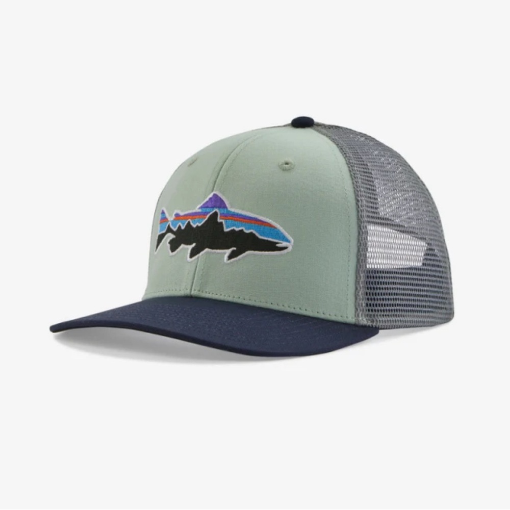 Patagonia Green and Blue Trucker Hat